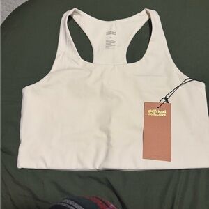 Girlfriend Collective Ivory Racerback Bra